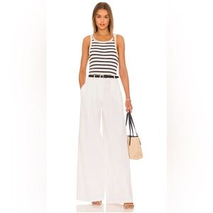 21. NILI LOTAN $495 Dillon White Wide Leg Pant